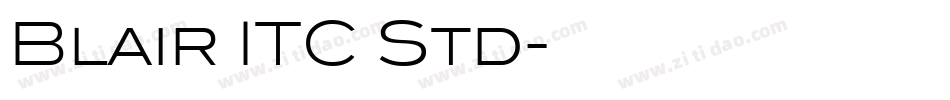 Blair ITC Std字体转换